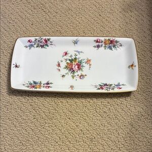 Marlow Minton Bone China Floral Rectangular Tray